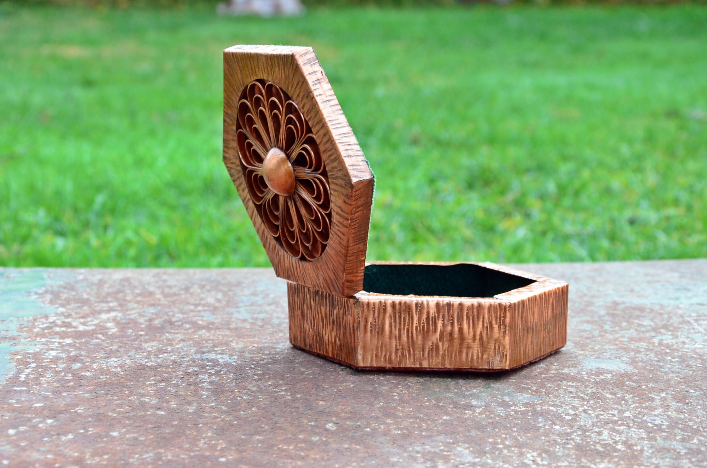 Jewelry Box Vintage Copper Box Copper Jewelry Box Retro Box Etsy