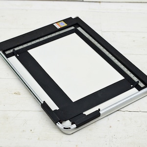 Tablero de dibujo vintage años 70, Tablero de metal arquitecto, Tablero de dibujo fotográfico retro, Herramienta de fotógrafo, Ingeniero de tablero de metal, Hecho en Polonia