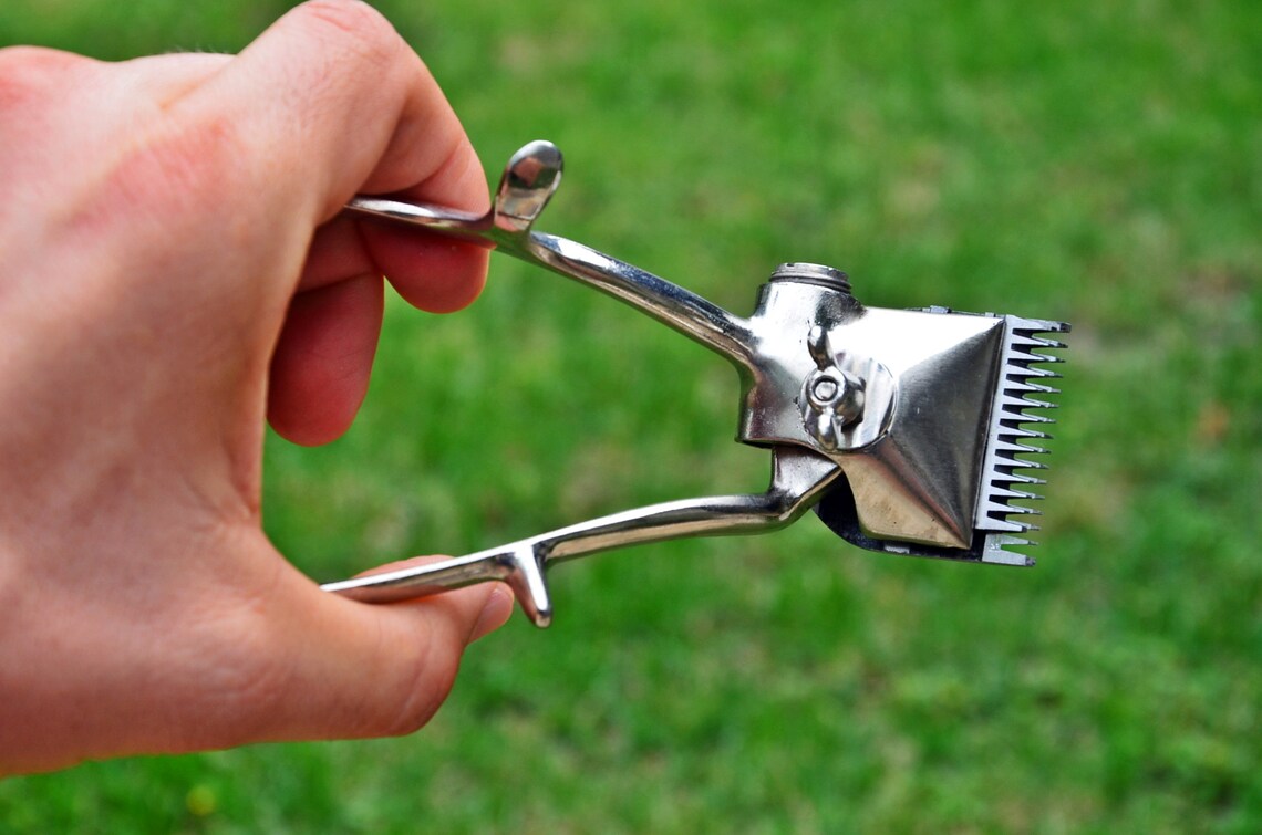 Manual Beard Clipper Vintage Hair Clipperq Etsy
