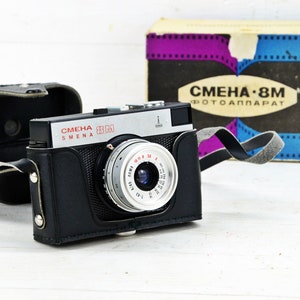 Vintage camera, Working camera, Smena 8M, Lomo camera, 35mm film, Viewfinder camera, Travel camera, USSR photo camera