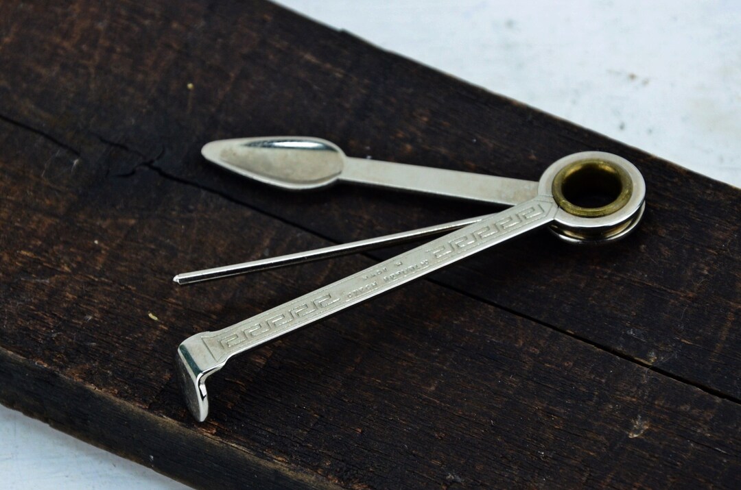 Vintage Tobacco Pipe Cleaner Metal Tool Made in Czech Etsy