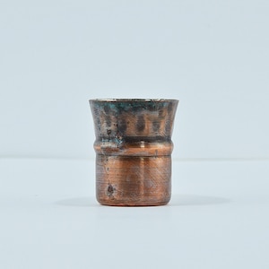 Vintage Rustic Copper Аlcohol Cup, Vintage Primitive Copper Cup, Pure Copper Cup, Hand Hammered Tumbler Mug