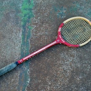 Raquete de badminton vintage, feita Fod Hauler