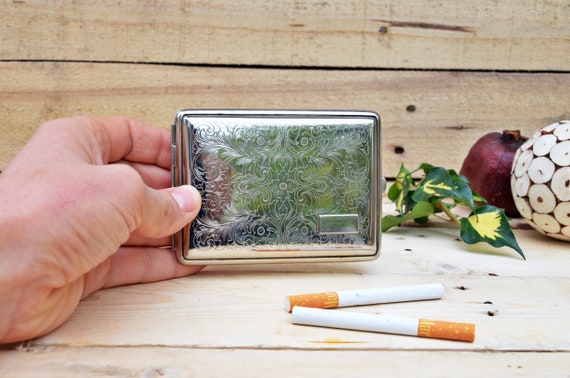 Cigarette case, Vintage Metal Cigarette case Made