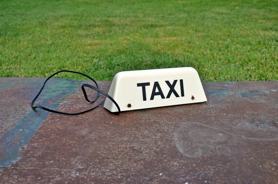 Taxi Schild Magnetschild Auto