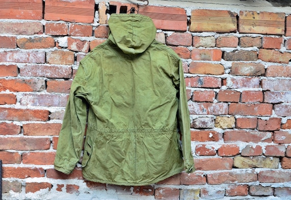 Military canvas anorak - Vintage canvas jacket - V