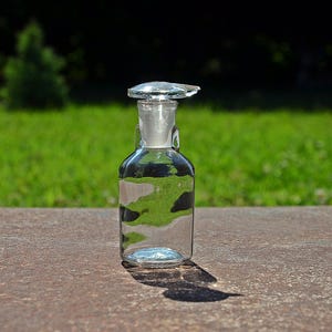 Apothekerflasche Apothekerflasche Antike Apotheker Glasstopfen Vintage Glasflasche Apothekerflasche Apothekergefäß Apothekerdose