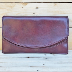 Umschlag Geldbörse - Clutch Tasche - Retro Geldbörse - alte Clutch-Tasche - Abendtasche - Clutch Geldbörse - dunkelrote Kupplung - klassische Kupplung - Frau Tasche