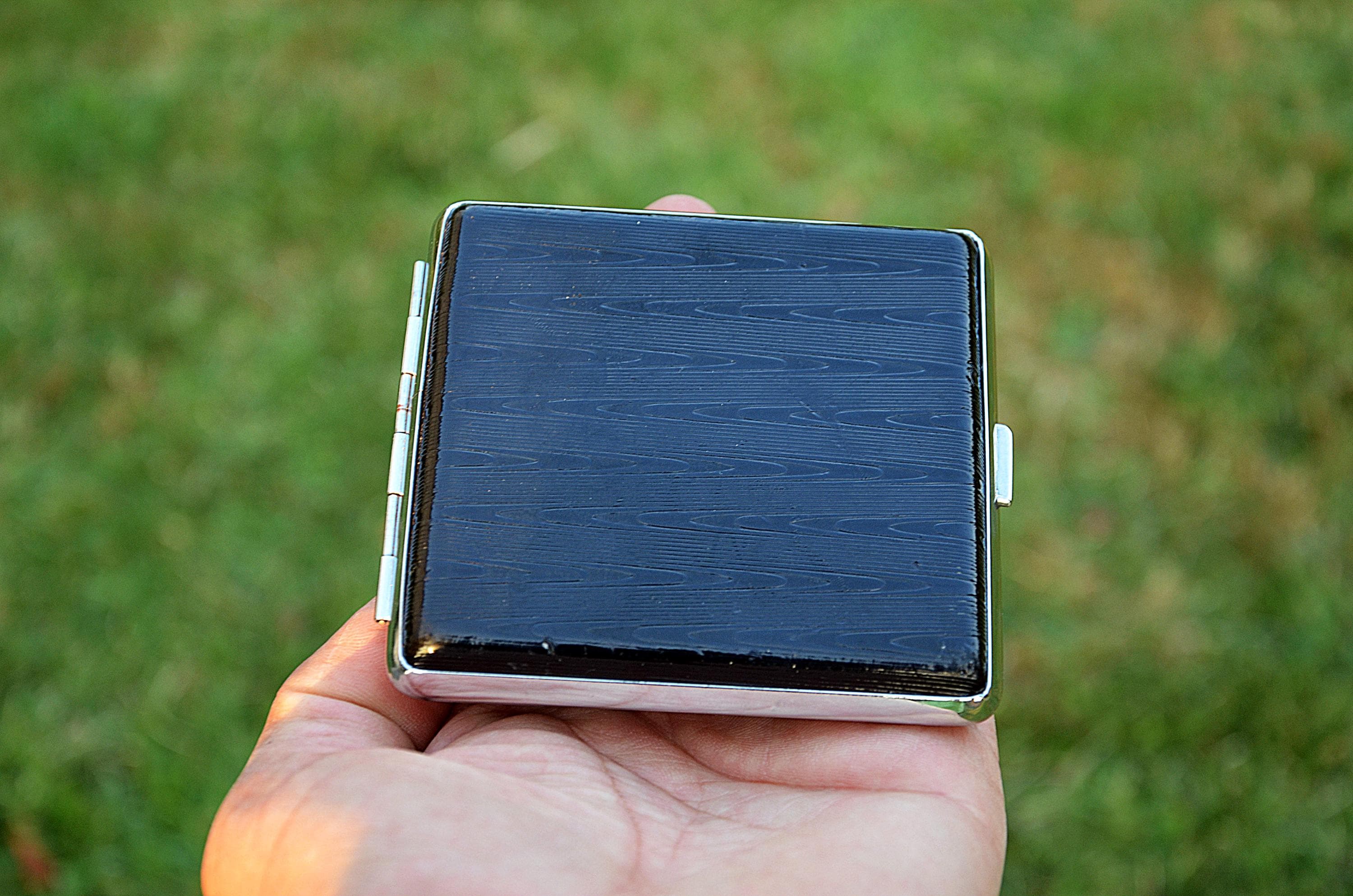 80s cigarette case Size one size Women's Leather Framed Wallet Vintage Versatile Cigarette Case, Mini