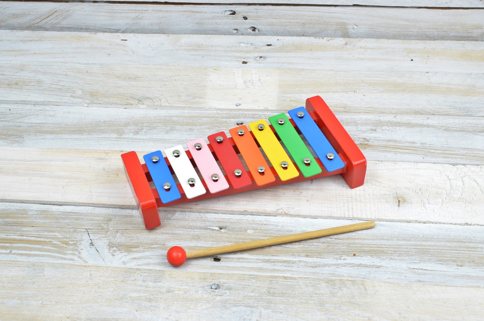 Metallophone Colorful Xylophone Vintage Metallophone Etsy