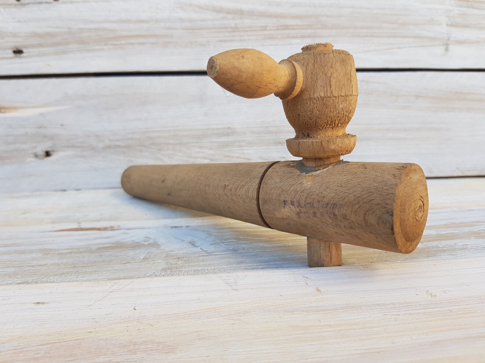 Wood Barrel Tap Antique Wooden Barrel's Tap Old Etsy