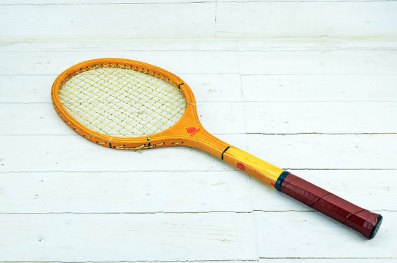Raquettes de tennis en bois de style rétro - Décoration vintage - Collection commémorative