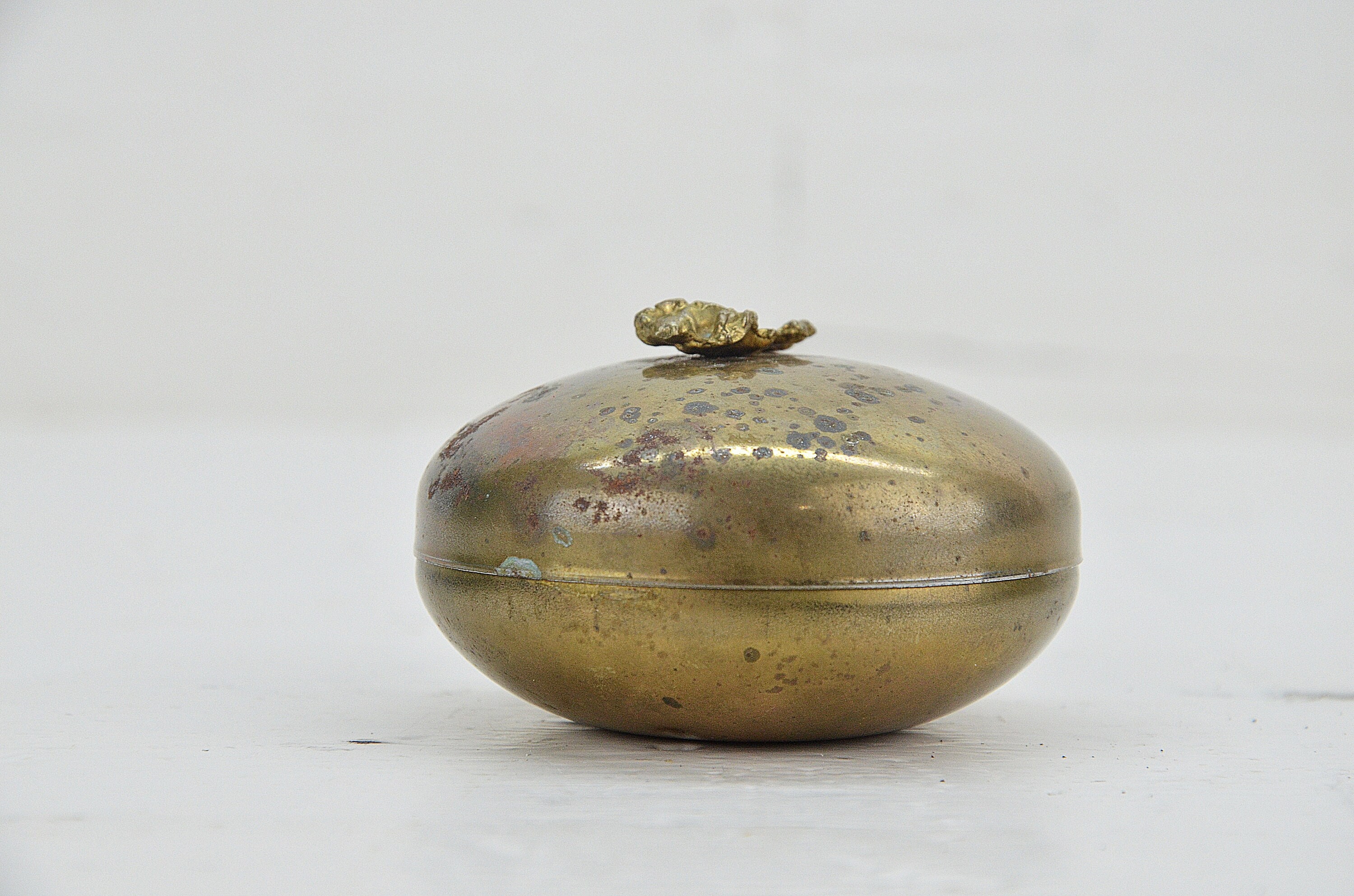 Vintage Brass Box, Jewelry Box, Antique Box