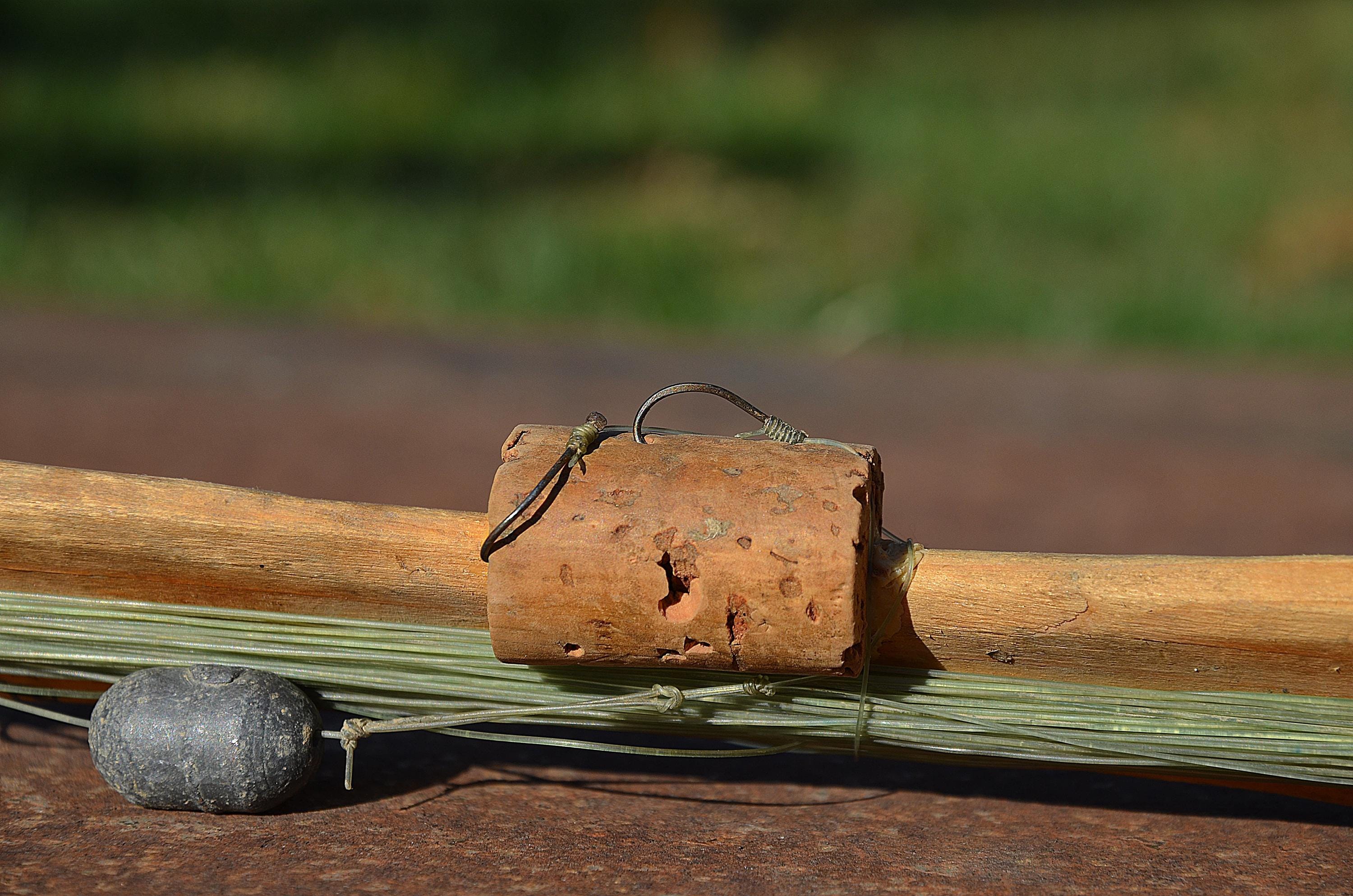 Fishing Gear Primitive Fishing Pole BS7 Vintage Primitive Folk Art