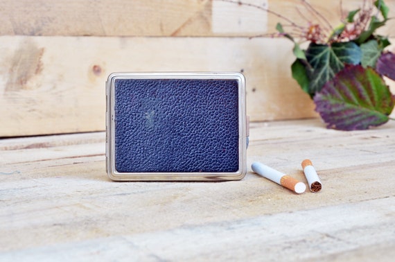 Bulgarian cigarette case, Vintage Metal Cigarette