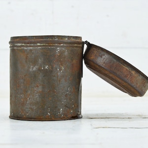 Antique Tin Box, Vintage Metal Box, Old Tin Box, Home Decor