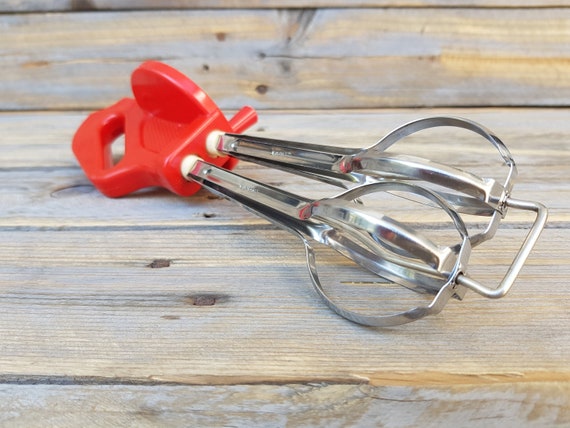 Vintage Hand Mixer Red Kitchen Mixer Cooking Supply Vintage 