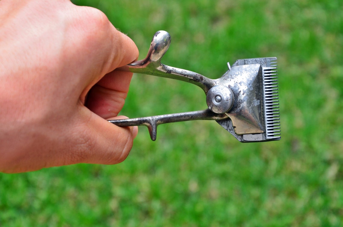 Vintage Hair Clipper Manual Beard Clipper Hair Clipper Old Etsy