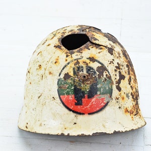 Antique Bulgarian Army Helmet – WWII Military Helmet, Authentic Battle Relic