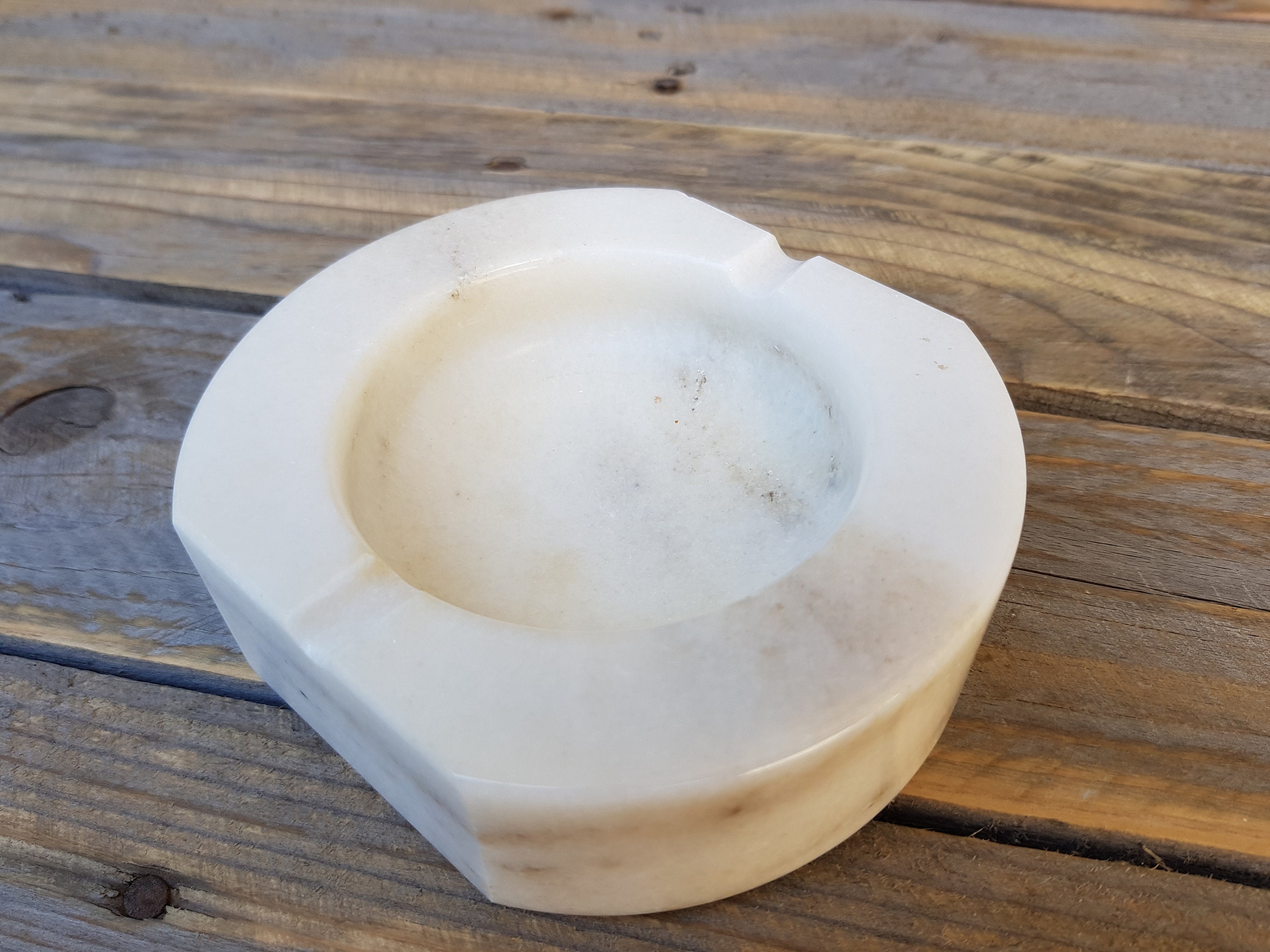 Vintage Handmade Marble Ashtray - Bulgarian Pottery Decor - Etsy