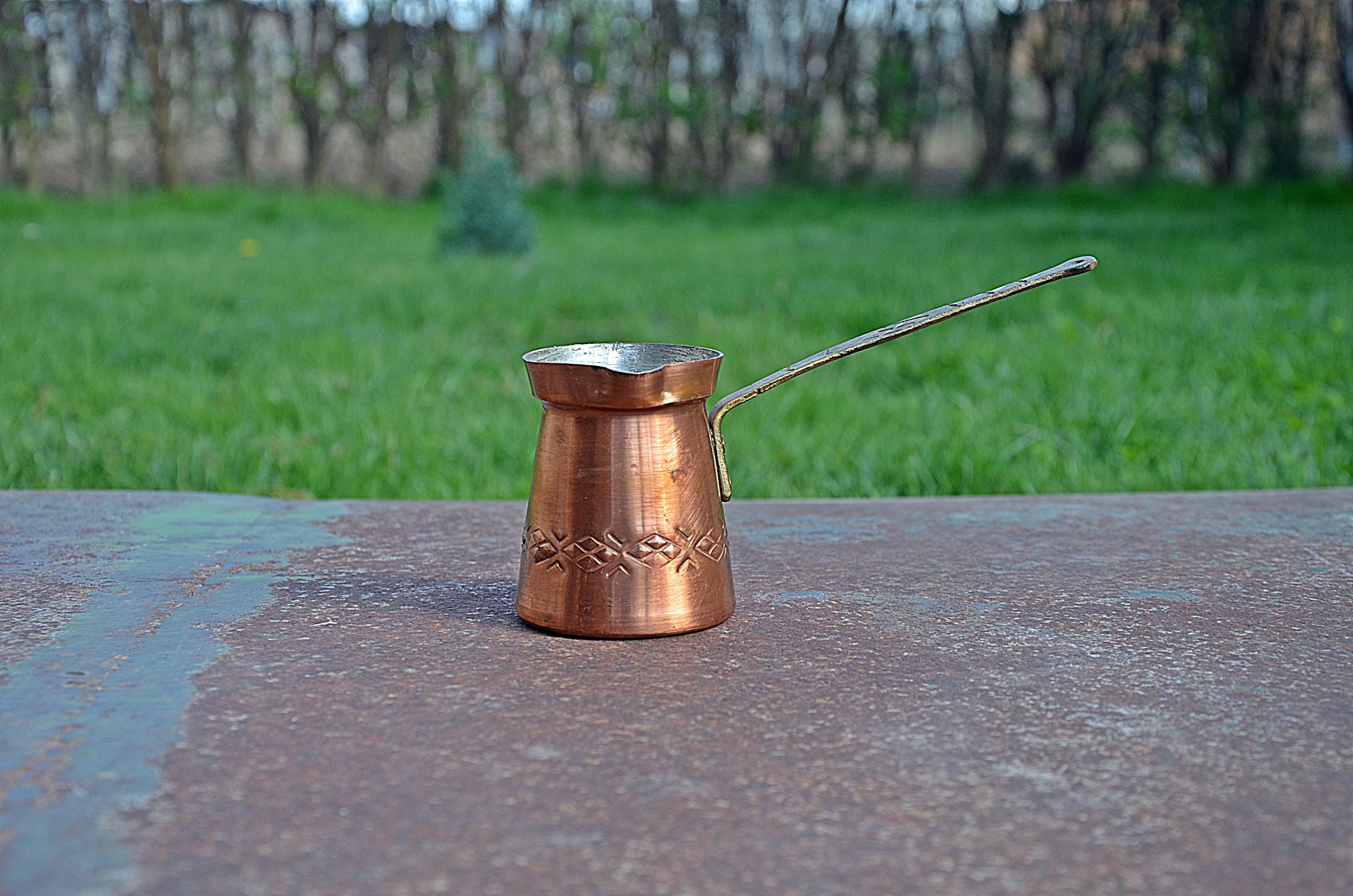 ヴィンテージ銅製ジェズベ – 装飾模様のトルココーヒーポット - Etsy 日本