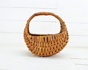 蓋とコースター付きのヴィンテージ編みわらバスケット - Etsy 日本