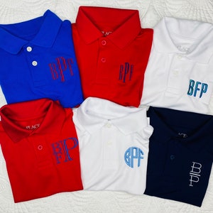 Monogramed Polo Shirts for Boys