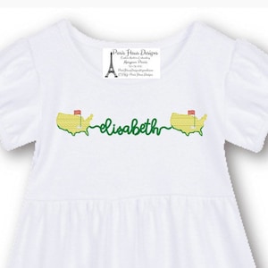 Robe monogrammée Golf pour fille