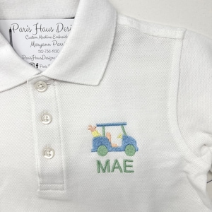 Boys Golf Cart Polo Design