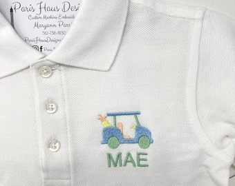 Diseño de polo de carro de golf para niños