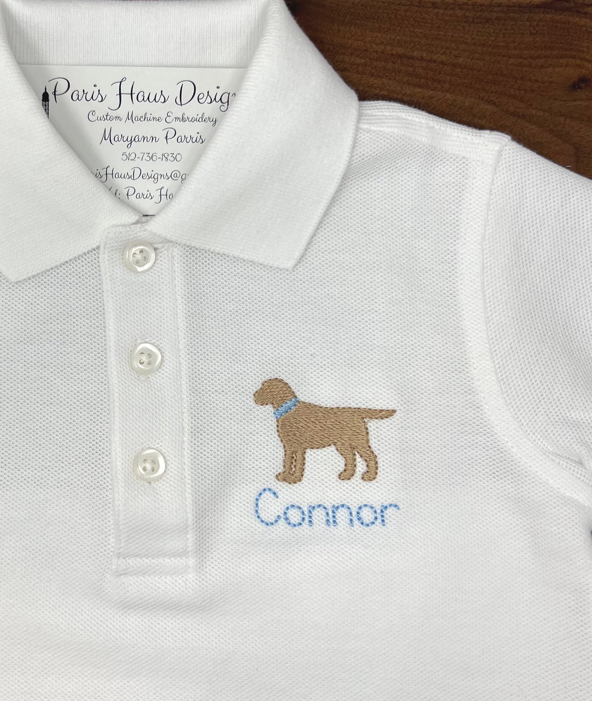 Embroidered Dog Polo - Etsy