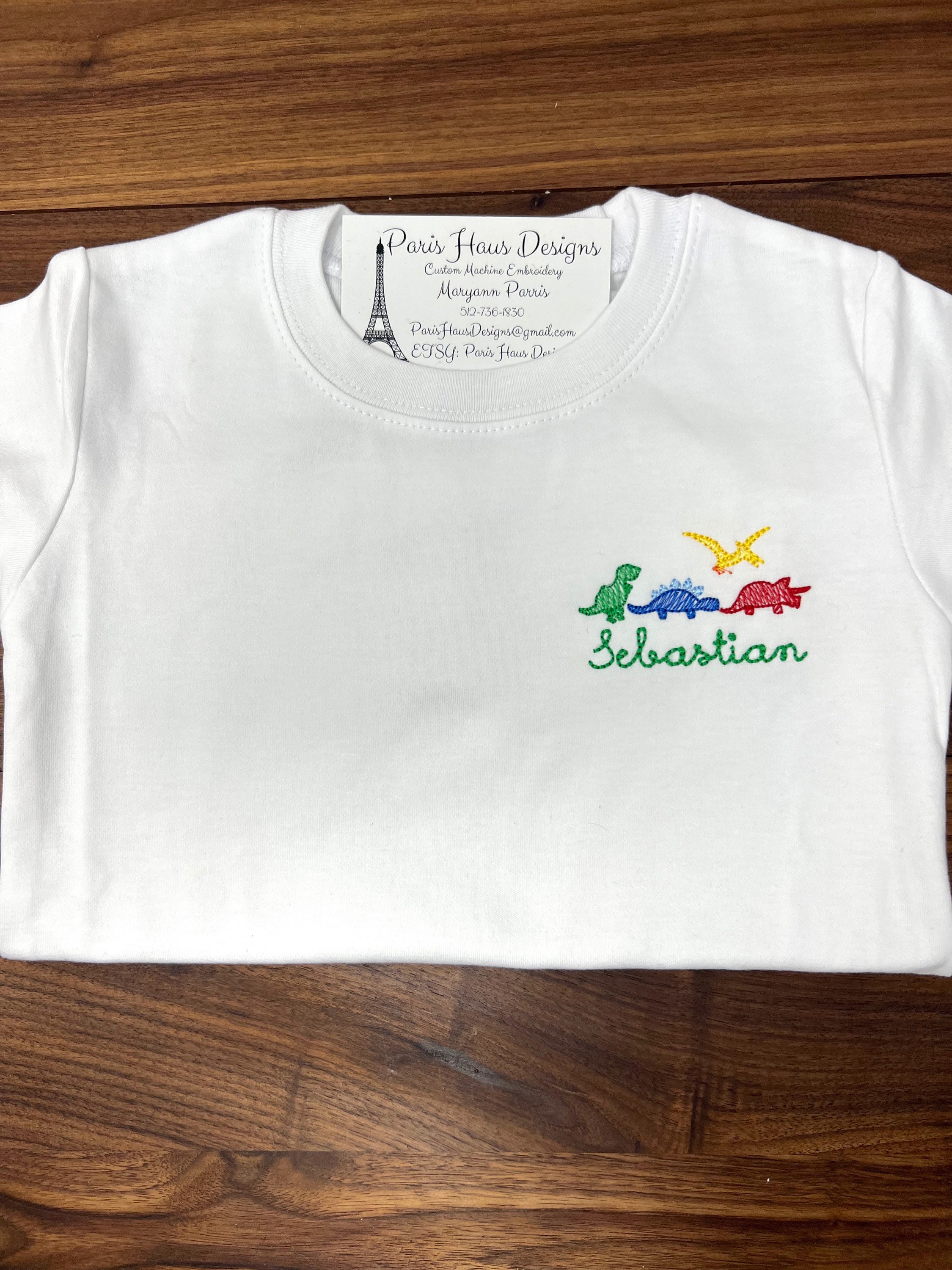 Discover Polo Bordado Boys Dinosaur, Animal Lover, Animal Polo, Birthday Gift Polo, Animal Embroidery Polo