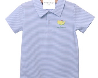 Boys Golf Monogram Polo