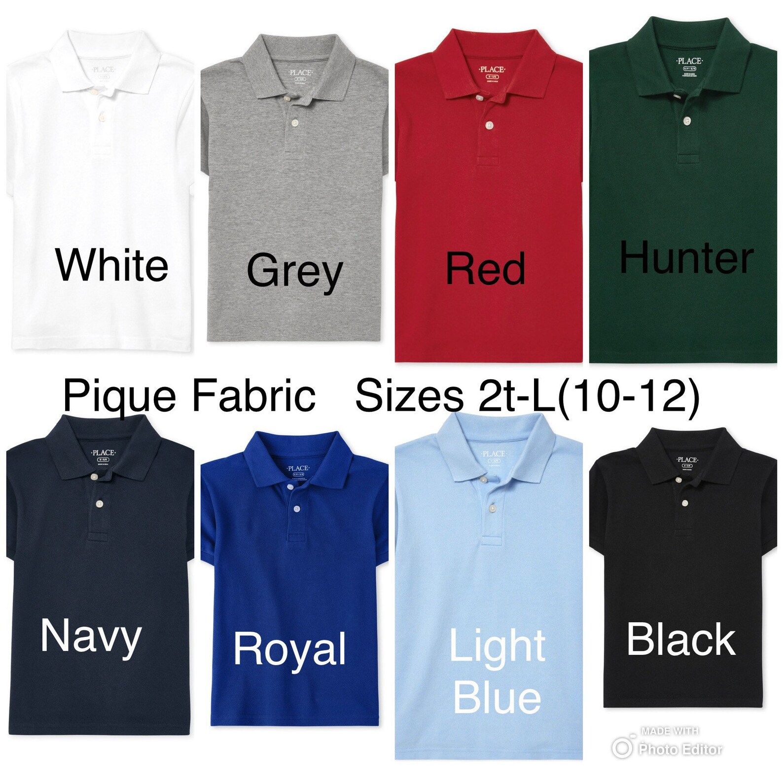 Club Ribbed Football Polo Junior-Bright White main image 1