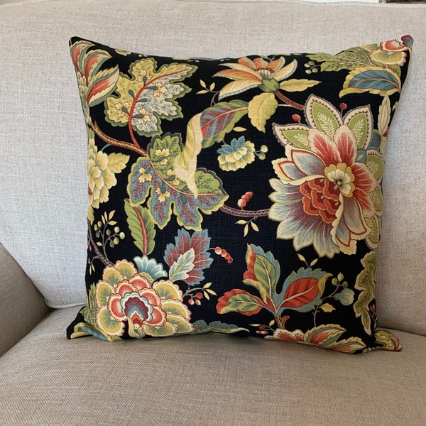 Jacobean Floral Etsy