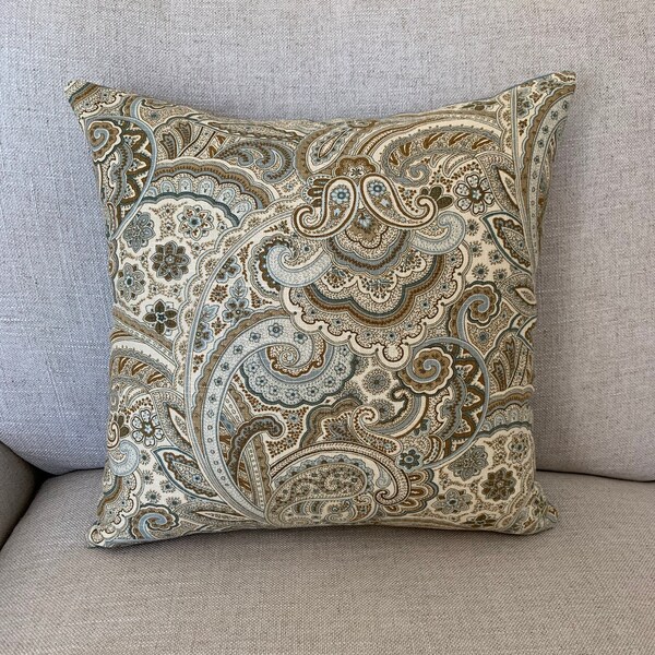 Linen Paisley Etsy