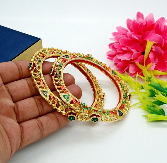 Designer Mint Color Rajwada Bangles Traditional Indian Wedding Jewelry Designer Kada Bangles Jaipuri Bangles Bridesmaid Gift for Her Etsy