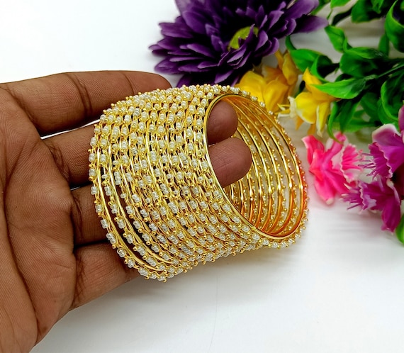 Gold artificial bangles deals