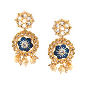 Polki Gajri Studded Necklace Set - 6280 main image 1