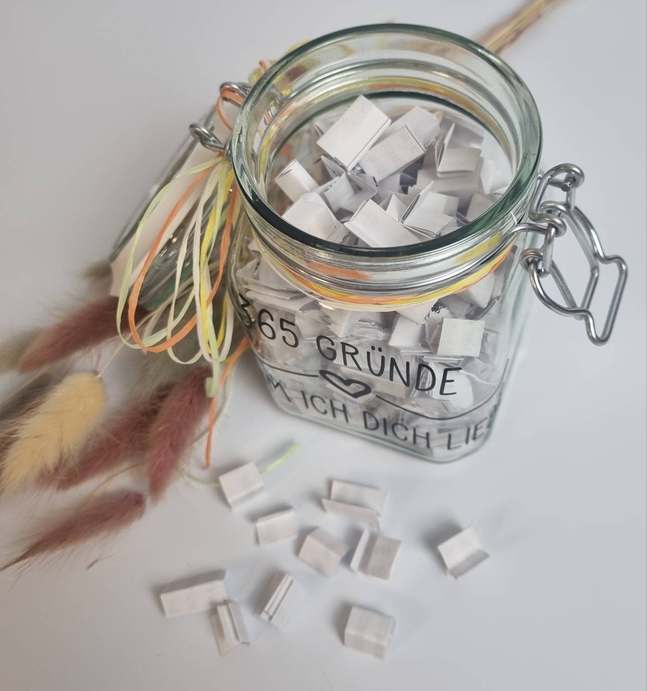 365 Gründe warum ich dich liebe Glas Valentinstag für Paare Etsy.de