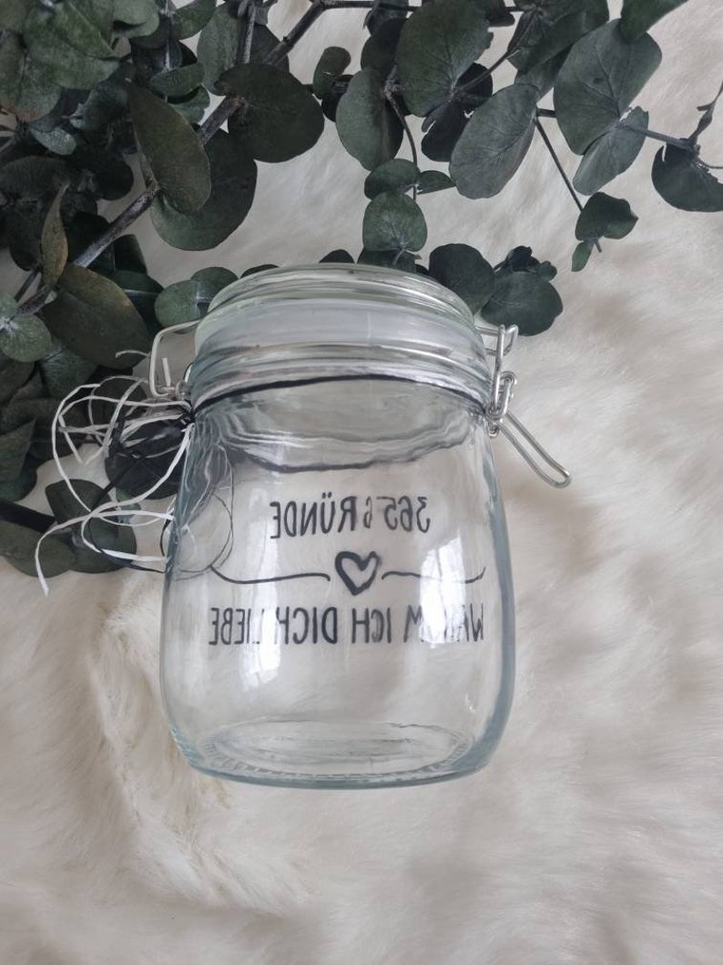 365 Gründe warum ich dich liebe Glas Valentinstag für Paare Etsy.de
