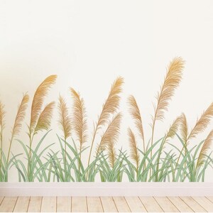 Autumn Reeds Wall Paste Wall Decal Ins Bedroom Reeds Wall Decoration Stickers image 4