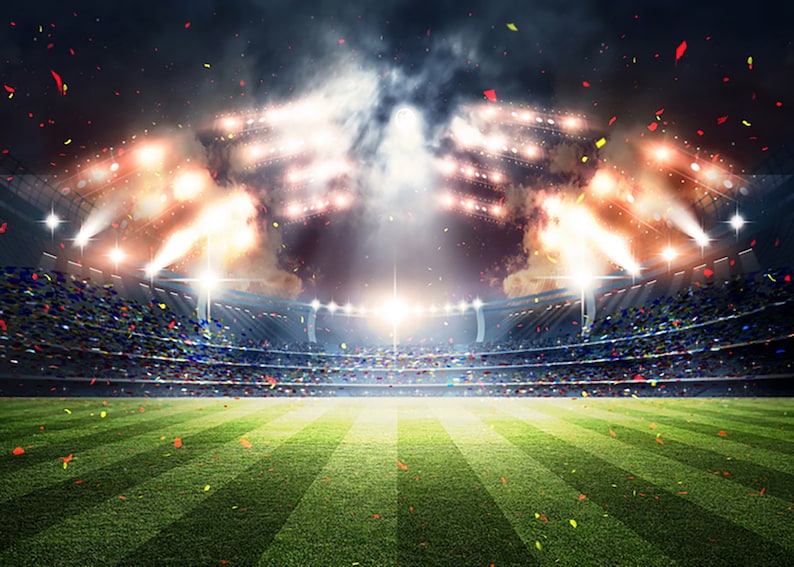 Stadium Backdrop Vinyl Cloth Backdrop Photography Football Etsy UK