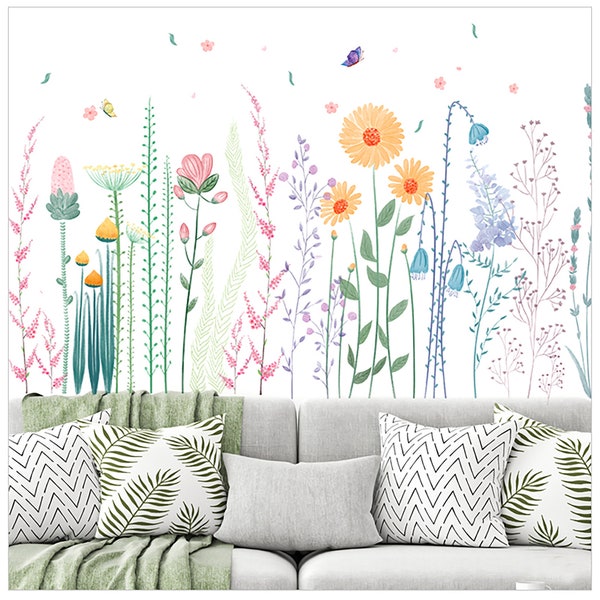Garden Wall Decals Etsy