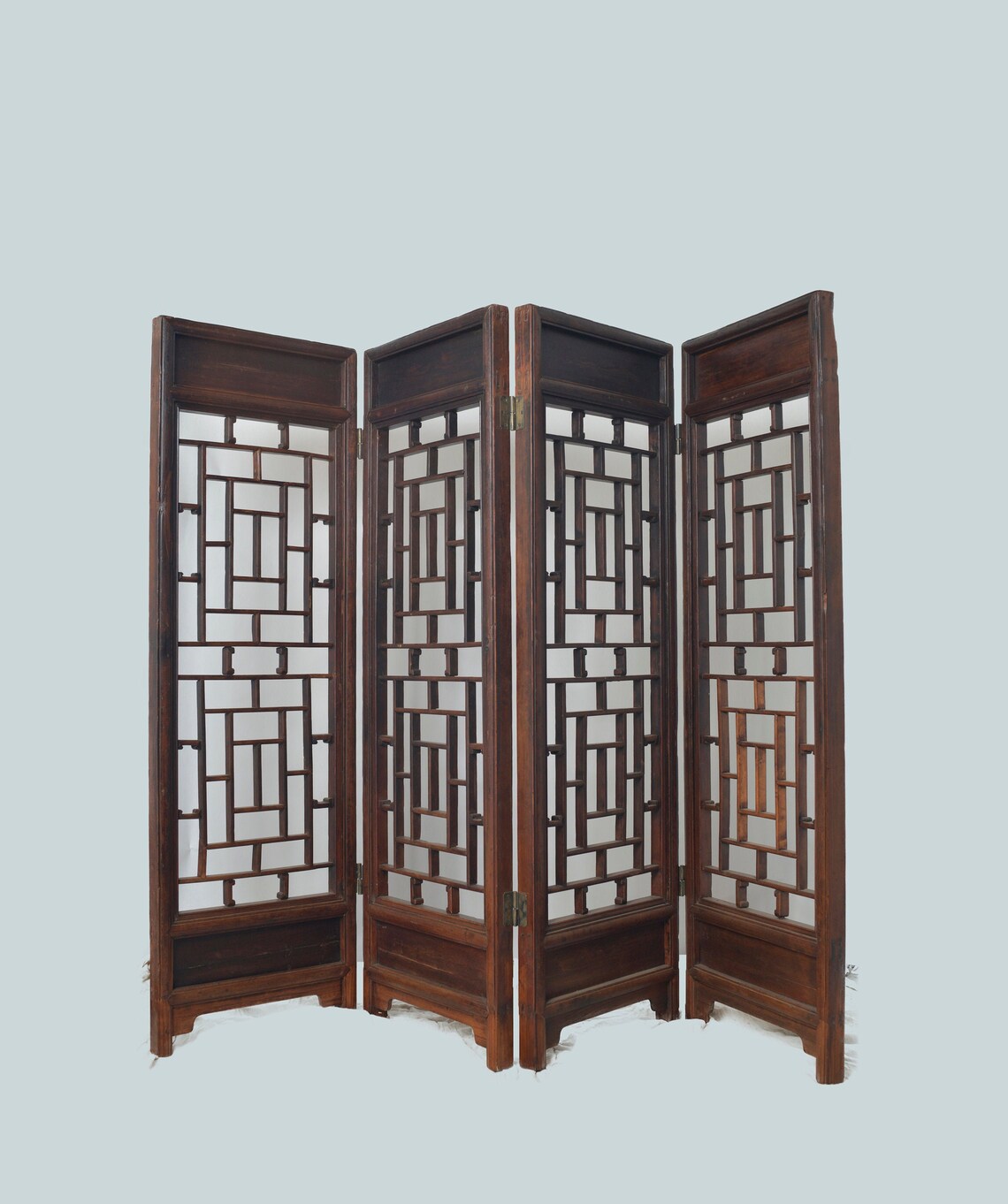 Pantallas divisoras de habitación de madera antiguas chinas | Etsy