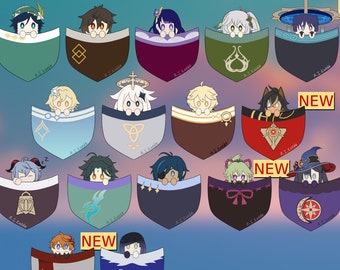 Genshin Impact Pocket Stickers