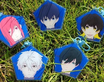 Blue Lock double sided 2.5" charm