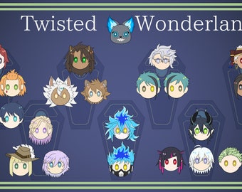 Twisted Wonderland Acrylic Pins