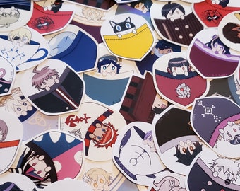 2 inch vinyl anime stickers