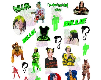 billie eilish stickers etsy